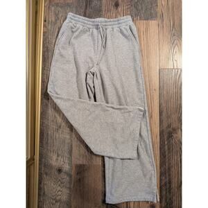 baleaf grey sweatpants wide leg cotton blend size L